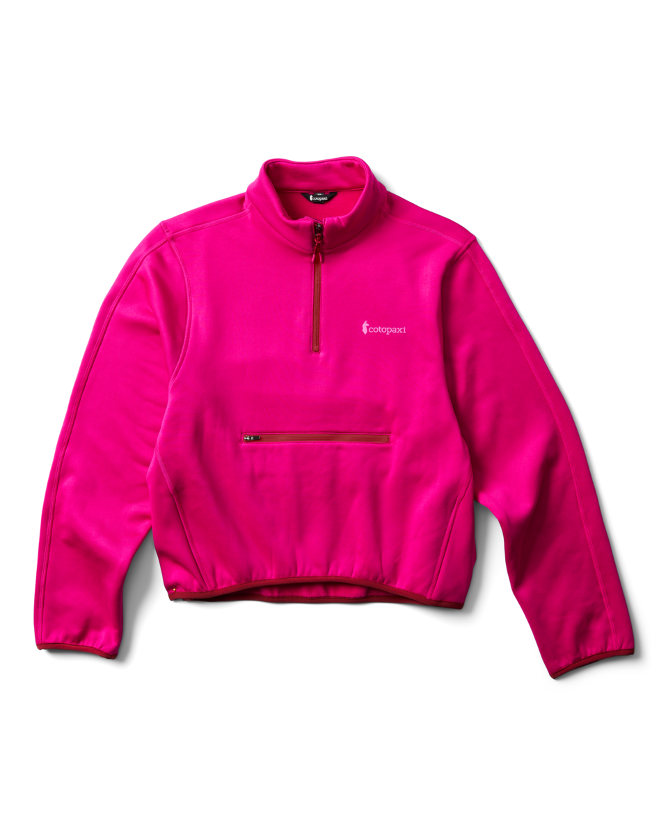 Tempa Fleece Quarter-Zip Pullover - Pitaya, lifestyle