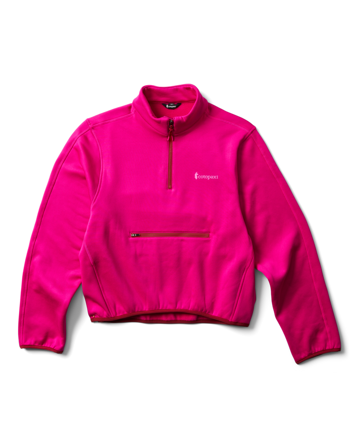 Tempa Fleece Quarter-Zip Pullover - Pitaya, lifestyle