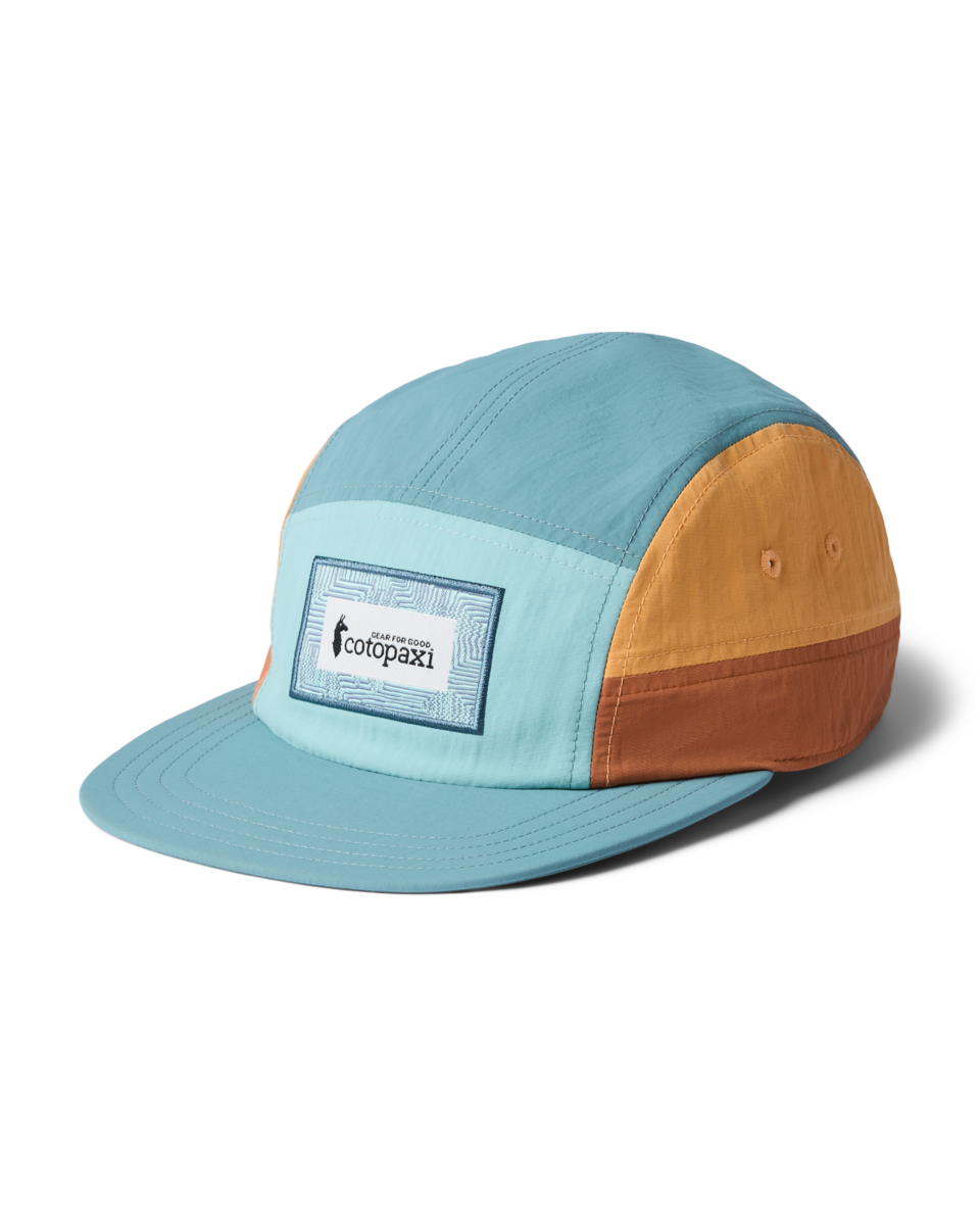Zen Garden Tech 5-Panel Hat - Tide Pool and Everglade, front