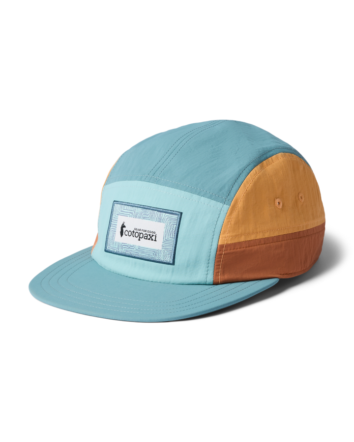 Zen Garden Tech 5-Panel Hat - Tide Pool and Everglade, front
