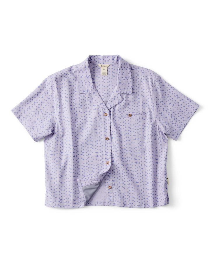 Afuera Button Up Shirt - Womens - Shimmer Aster