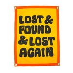 Lost & Found & Lost Again Camp Flag • Chrome Yellow x Office of Brothers x Oxford Pennant Original