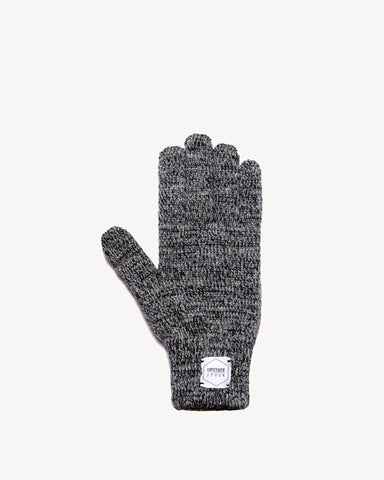 Charcoal Melange Ragg Wool Full Glove