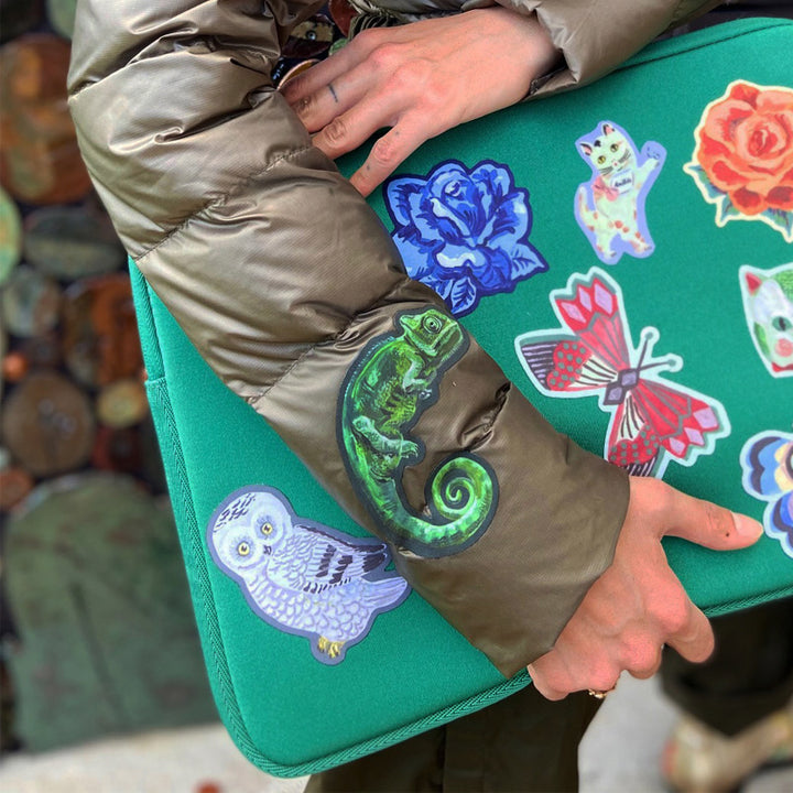 NOSO - Green Chameleon by Nathalie Lete