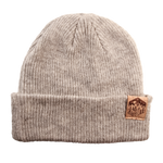 Foothill Falls 100% Merino Wool Beanie w/ Cork Leather Tag