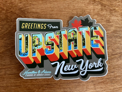 Greetings from Upstate New York - Sticker