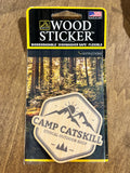 Camp Catskill Wood Sticker