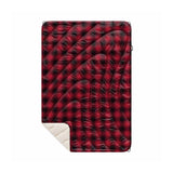 Sherpa Puffy Blanket - Ombre Plaid (Junior)