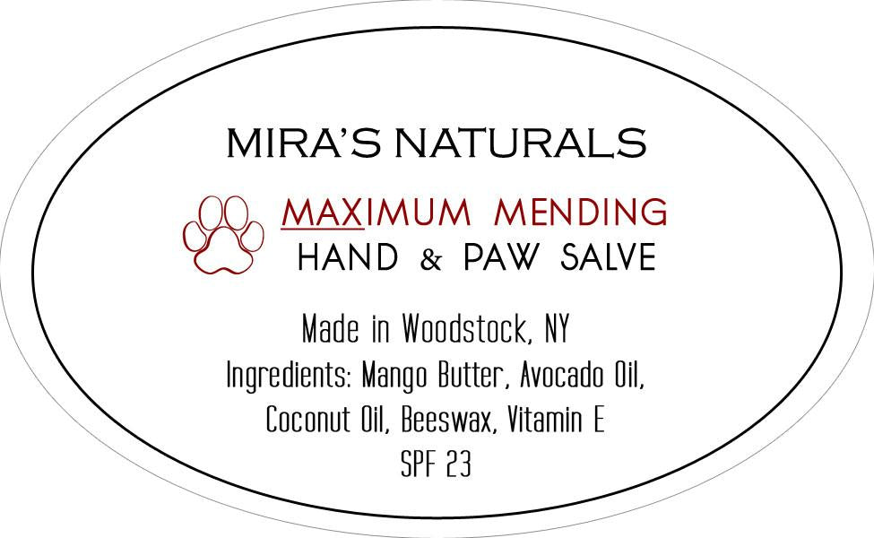 Mira's Naturals Maximum Mending Hand & Paw Salve 4oz Tube