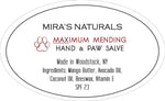 Mira's Naturals Maximum Mending Hand & Paw Salve 4oz Tube